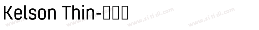 Kelson Thin字体转换